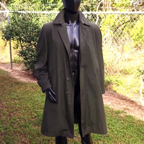 LONDON FOG Iconic Calibre Cloth by Reeves Vintage Main-Coats Rain Coat (1950's) - Picture 10 of 17